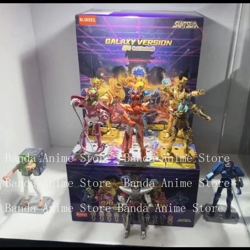 

Blokees Original Saint Seiya Galaxy Version GV04 Athena Aries Mu Aiolia Aldebaran Kiki Shiryu Lionet Ban FigureChildren ToysGift