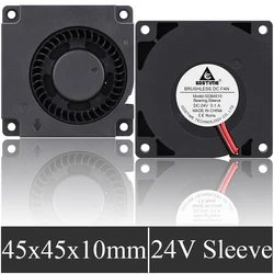 2PCS Gdstime 45mm DC 24V 4510 Blower Cooling Fan 45x45x10mm Centrifugal Turbo Cooler  For 3D Printer Cooling