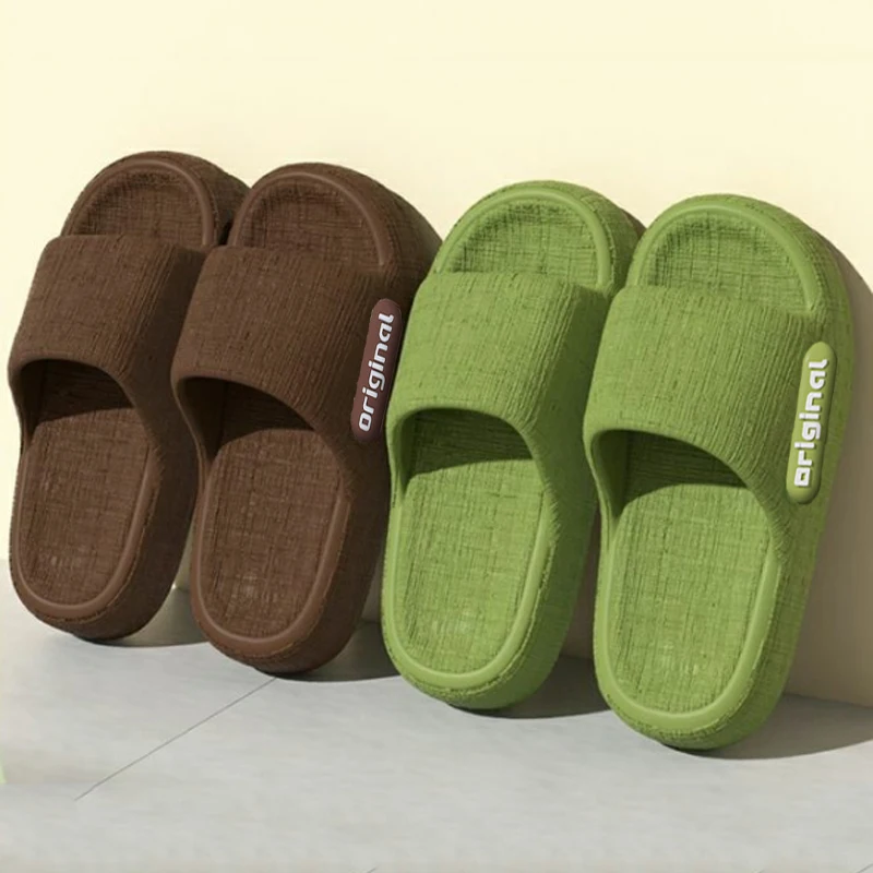 Thick Platform EVA Slippers for Women Outdoor Summer Non Slip Beach Flip Flops Woman Comfort Soft Sole Indoor Cloud Slippers