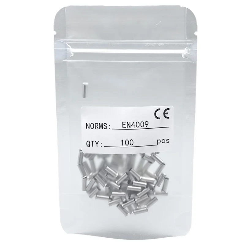 Nicht isoliertes Kabelendklemmen-Set aus reinem Kupfer EN0508 EN1008 EN4009 Nackte Aderendhülsen Crimpklemmen Drahtverbinder – Detail 6