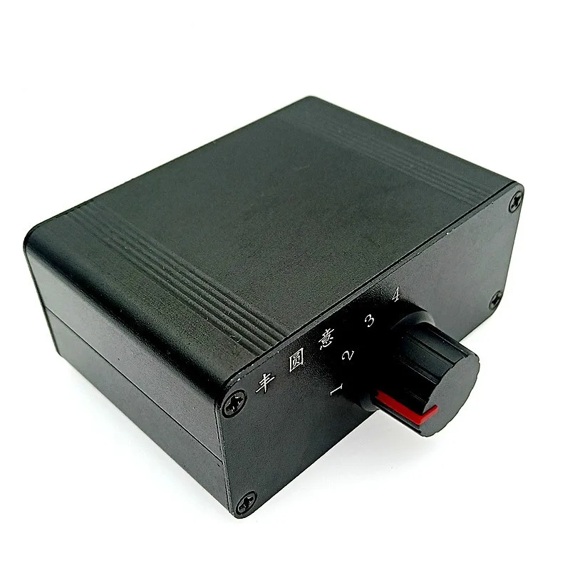 No Power Supply 4 Input 1 Output / 1 Input 4 Output Four-way Audio Signal Switcher Amplifier Speaker Audio Splitter Selector Box