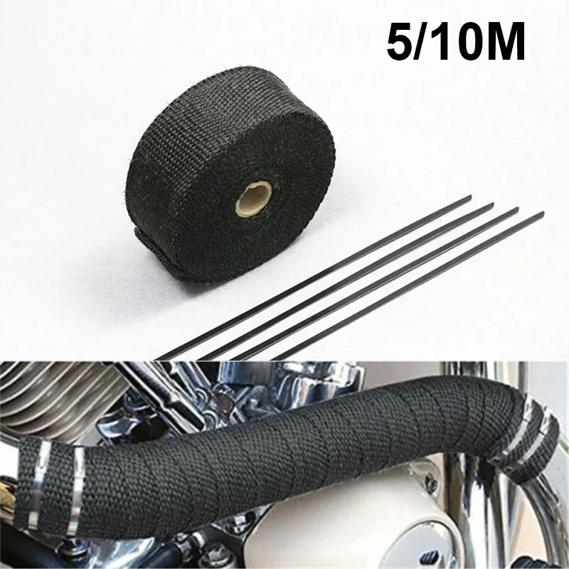 Motorcycle Exhaust Tape Wrap Covers For YAMAHA bws 100 xj6 drag star 400 mt09 xj 600 xjr 400 sr 250 v star 1100 aerox 50cc