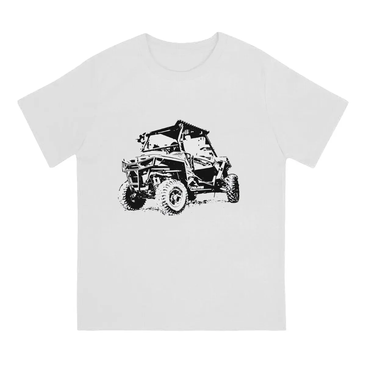 Off Road Horsepower Men's T Shirts Polaris Funny Tees Short Sleeve Round Collar T-Shirts Pure Cotton Graphic Printed Tops