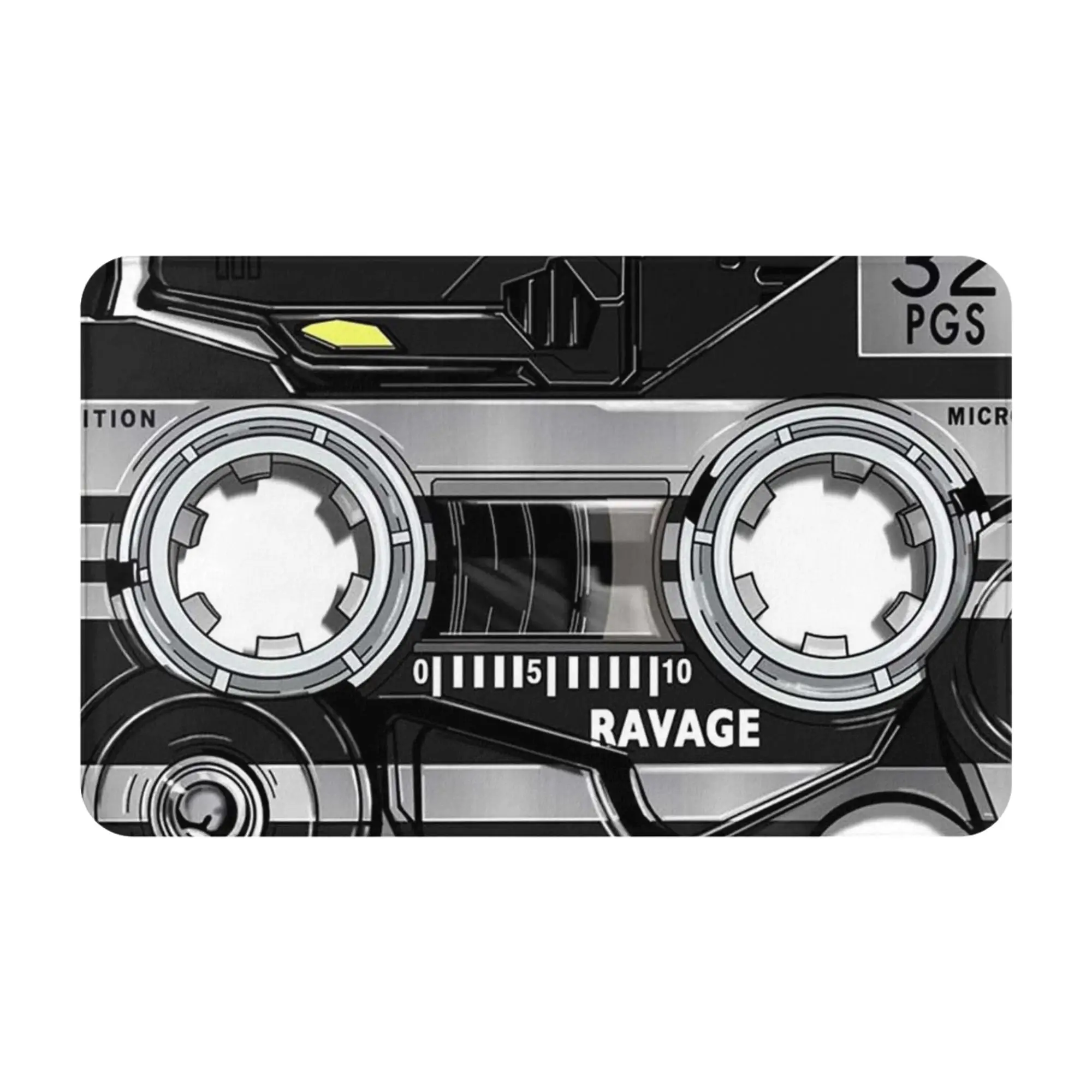 Retro Cassette Tape Vintage Graphic Non-slip Doormat Bath Mat  Entrance Indoor Home Decor