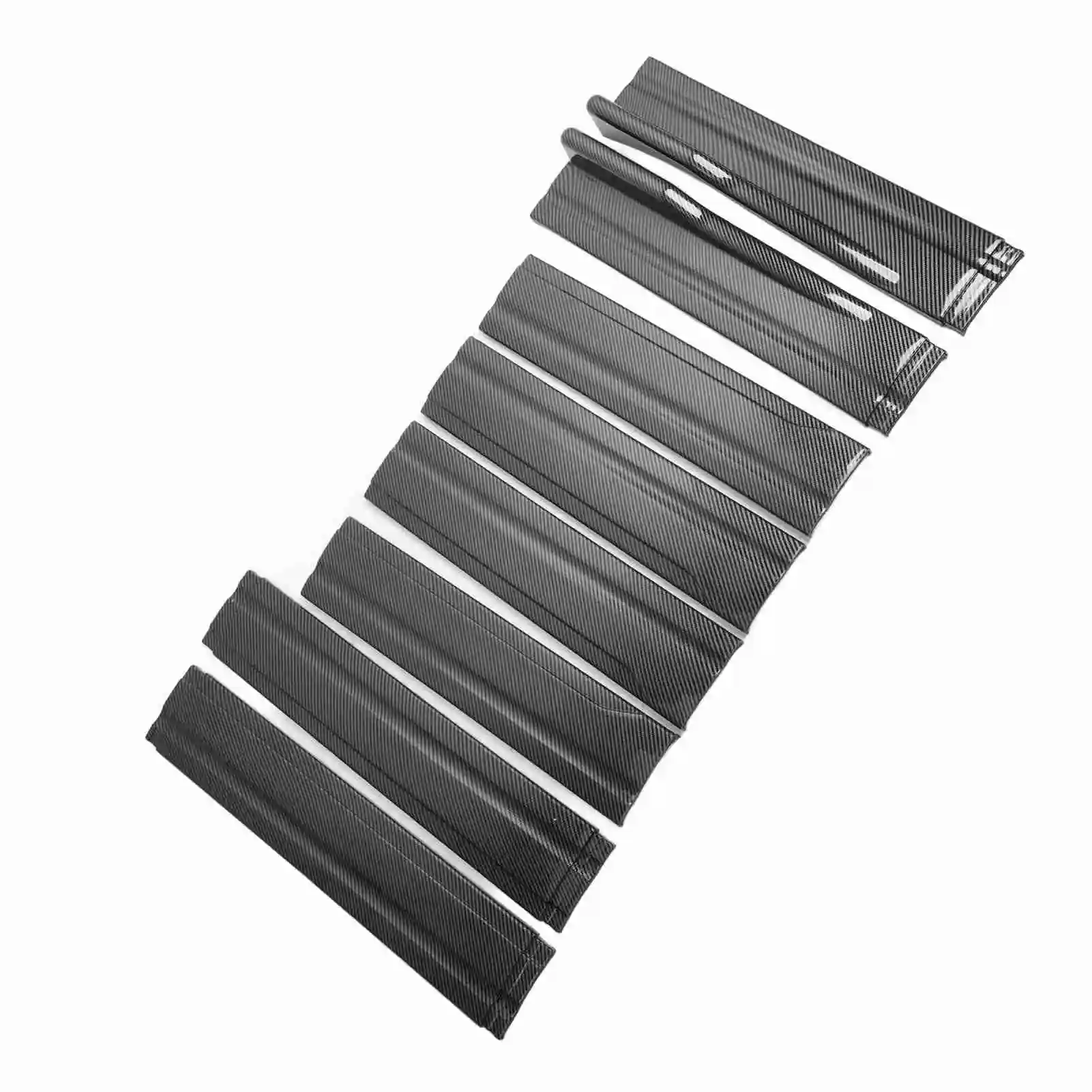 

Car Side Skirts (2M/78.7inch, Glossy Carbon Fiber Pattern, Winglets Diffusers)Universal for Accord Civic - Durable Auto Exterior