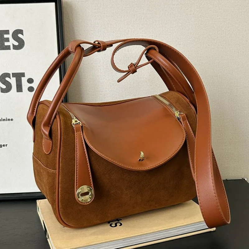 

High-End Women's Crossbody-Bag Crafted From Fine Leather Boasting Paris Vintage Daily Refined Look​
