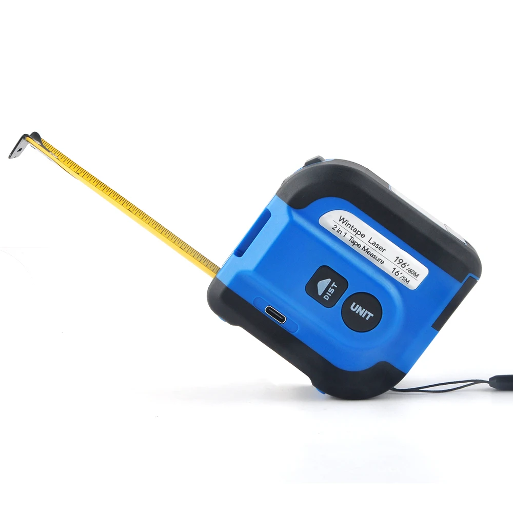 WINTAPE High Precision  Tape Measure 196ft Rechargeable  Measurement Tool Electronic Steel Tape Measure