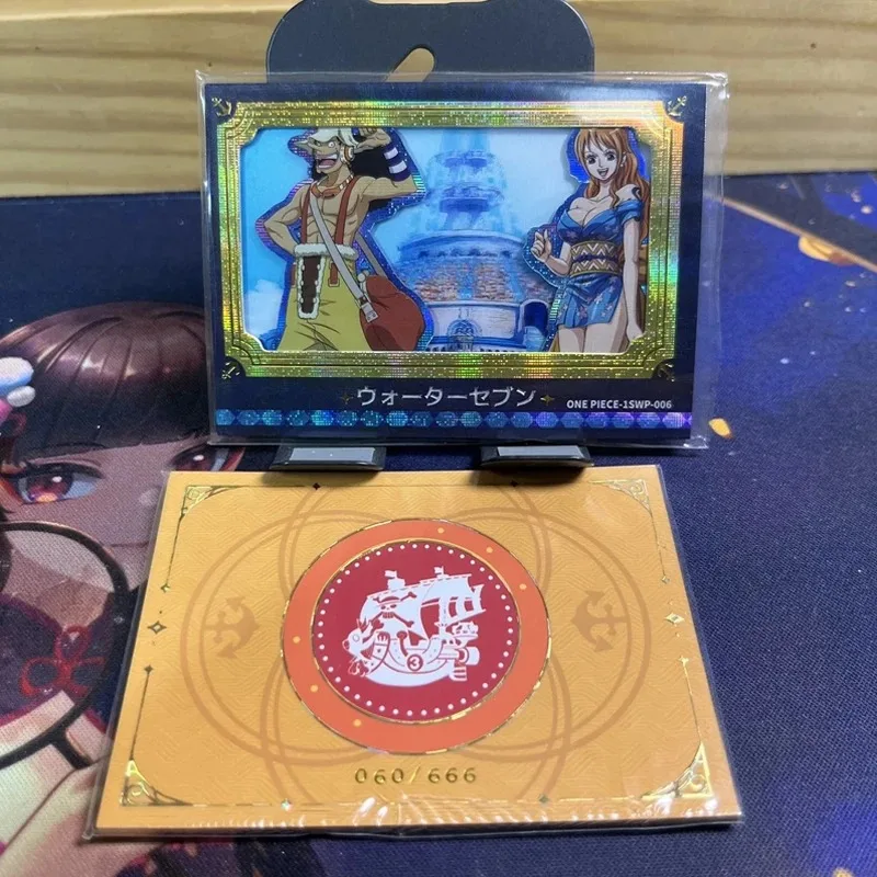 원피스 SWP DIY Shanks Hancook Ace Saab Vivi DIY Luffy Sanji 컬렉션 카드 크리스마스 생일 선물 어린이 장난감