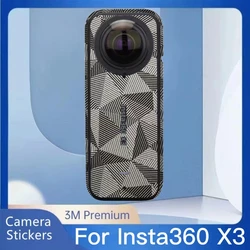 For Insta360 X3 Decal Skin Vinyl Wrap Anti-Scratch Film Action Camera Protective Sticker Protector Coat Insta360X3 Insta 360 X3