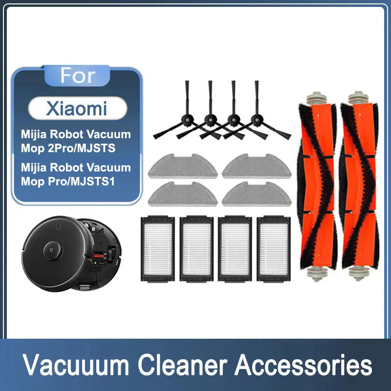 For Xiaomi Mijia Robot Vacuum Mop 2Pro/Pro, MJSTS Accessories Brushes Filter MJSTS1 Robot Vacuum Cleaner Spare Parts Mop Cloths