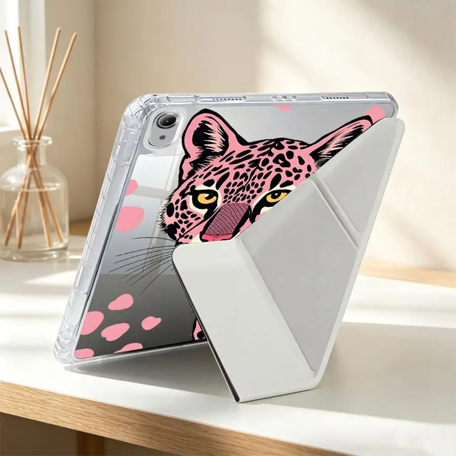 Pink Panther With Pen Slot Cover Tablet Case For iPad Mini 7 6 5 Pro 13 2025 2026 12th Air 8 M2 M3 3 9th 10th Gen 11th