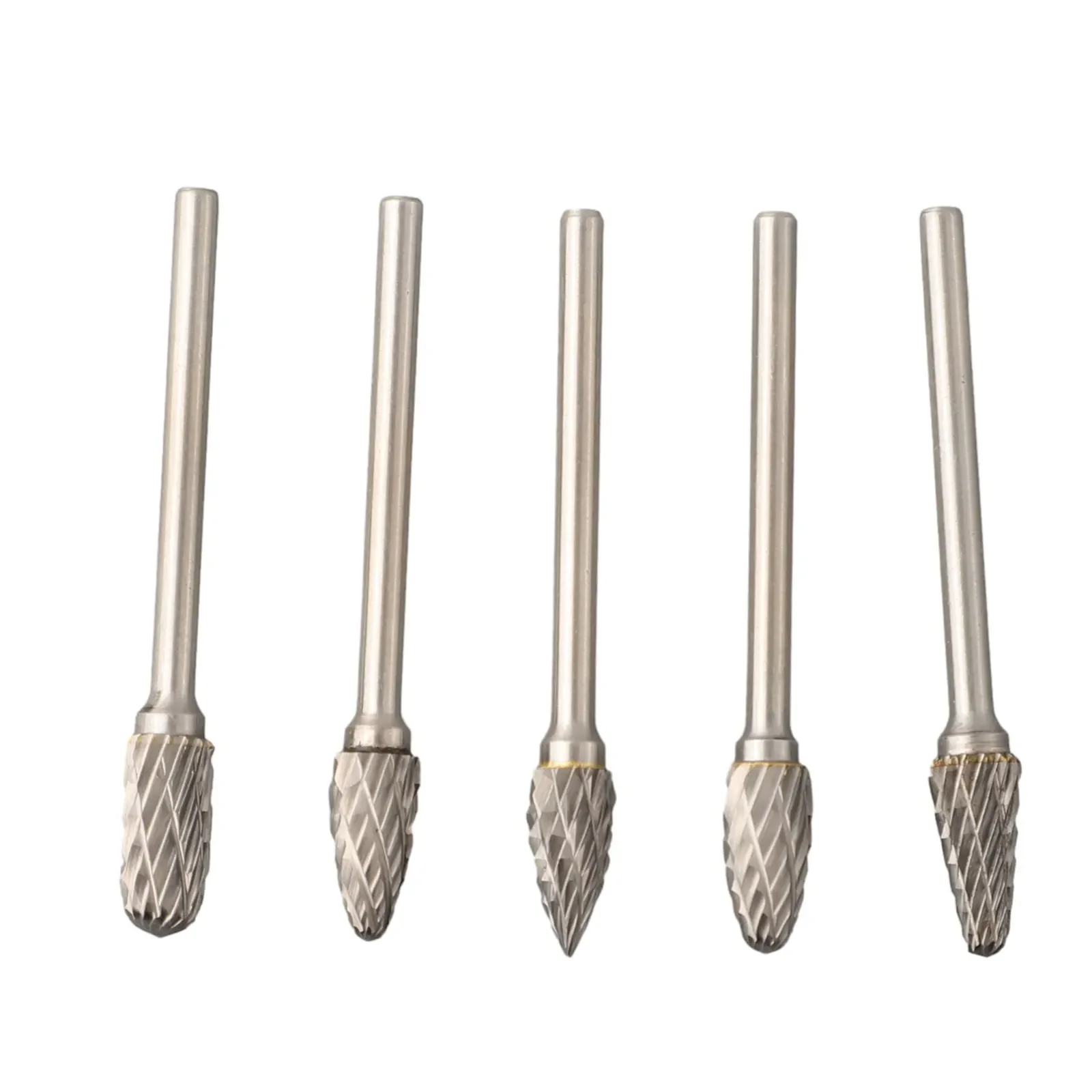 1 unidad de brocas rotativas de rebaba de carburo de tungsteno de 3x6mm, amoladora, brocas de tallado, fresa de doble corte, Mini herramientas de cabezal de molienda de taladro