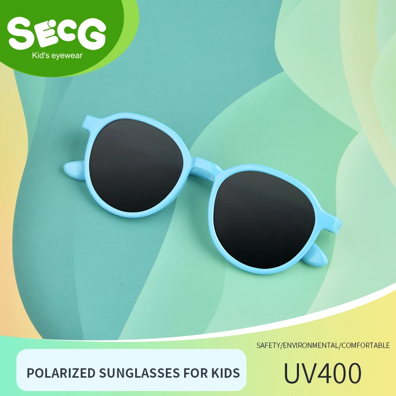 

2023 New SECG children's sunglasses boys and girls polarized UV protection children fashion sunglasses