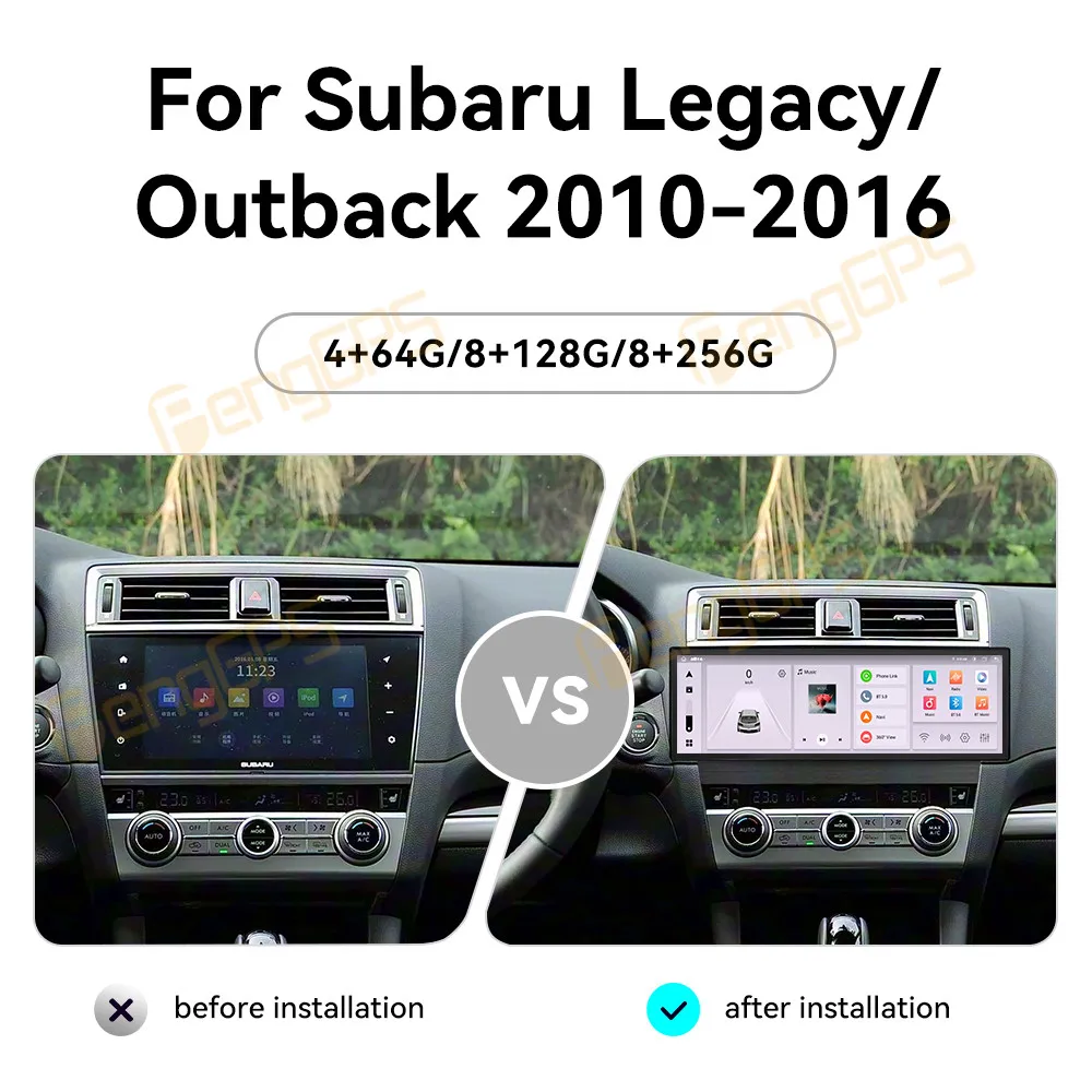 For Subaru Legacy Outback 2010-2016 Android Car Radio Multimedia Video Carplay Autoradio Stereo GPS Navigation Head Unit