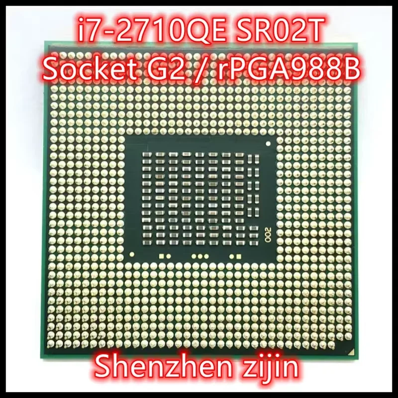 معالج I7 2710QE I7-2710QE SR02T 2.1 جيجا هرتز L3 = 6 متر مقبس رباعي النواة G2 / مقبس rPGA988B