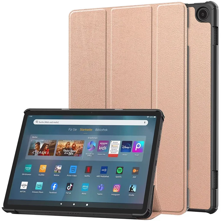 

For Amazon Fire Max 11 2023 Tablet Case Custer Fold Folio Stand Bracket Flip Leather Cover