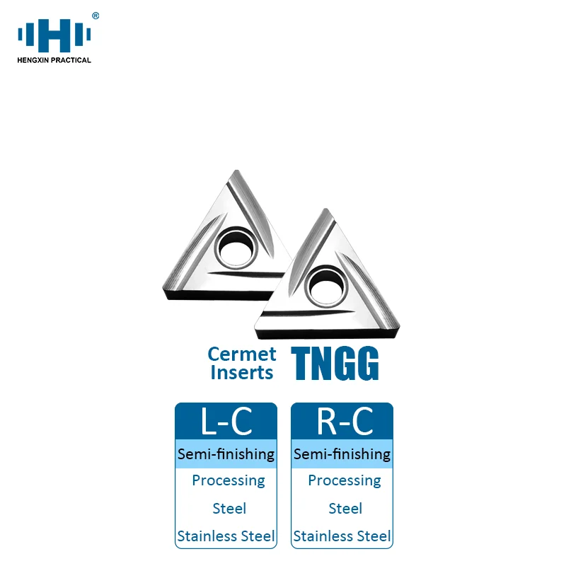 HENGXIN TNGG160402RC TNGG160404R TNGG160408R TNGG160402LC TNGG160404L Carbide Insert Lathe Cutter Tools Holder Cermet Inserts