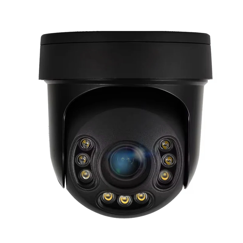 Cheap Full Color Night Vision 4K POE NVR IP Security Camera System 4 Channel PTZ Network Kit With 2 Way Audio