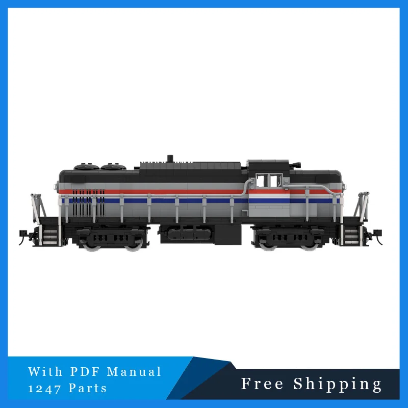 

1247 PCS MOC Modular Building Blocks Train Locomotive Model Educational DIY Assembly Toys Set For Boys And Girls Christmas Gifts