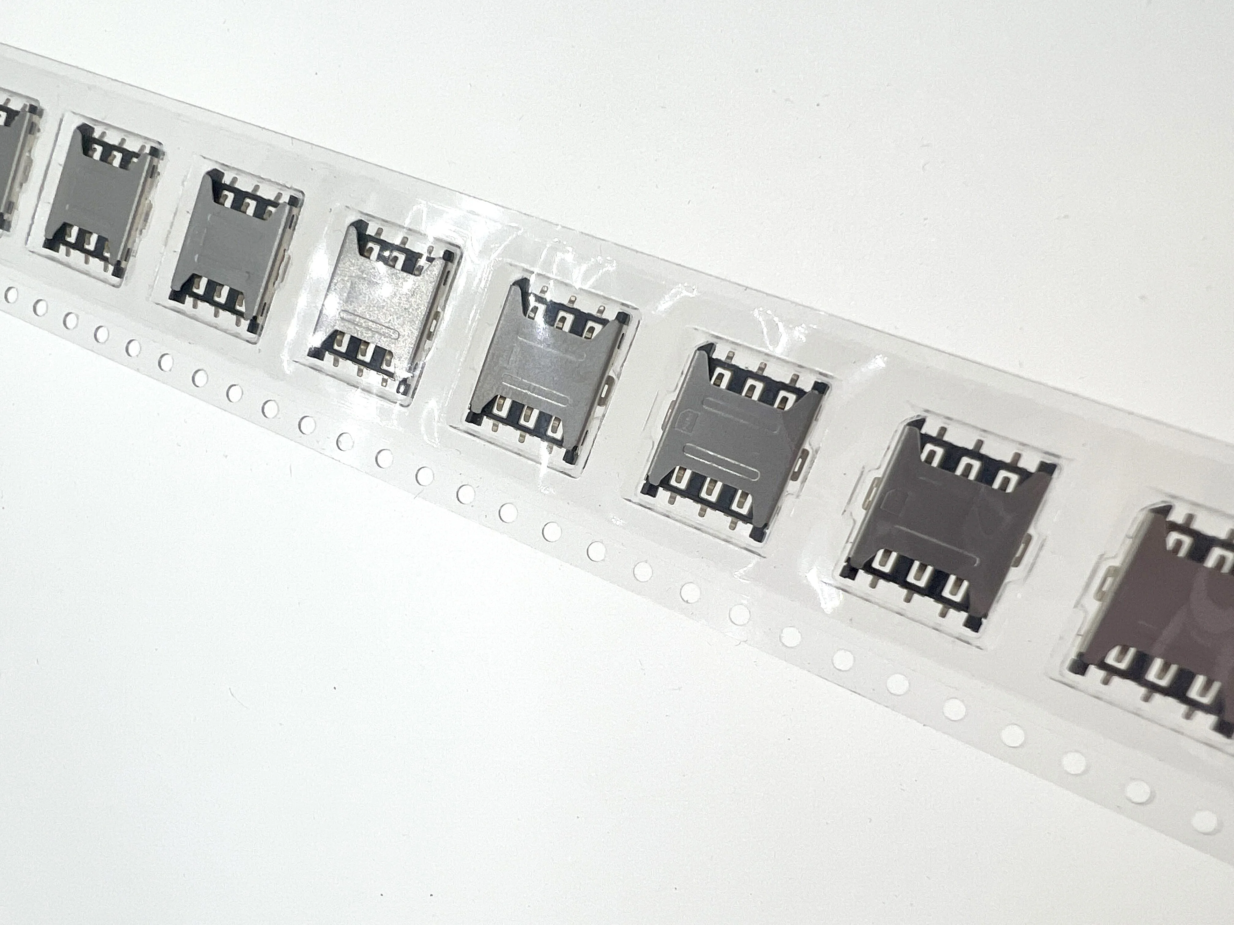 10/50PCS Nano-SIM Card Holder Plug Type 6PIN Mini SIM Card Socket Nano SIM Card Connector