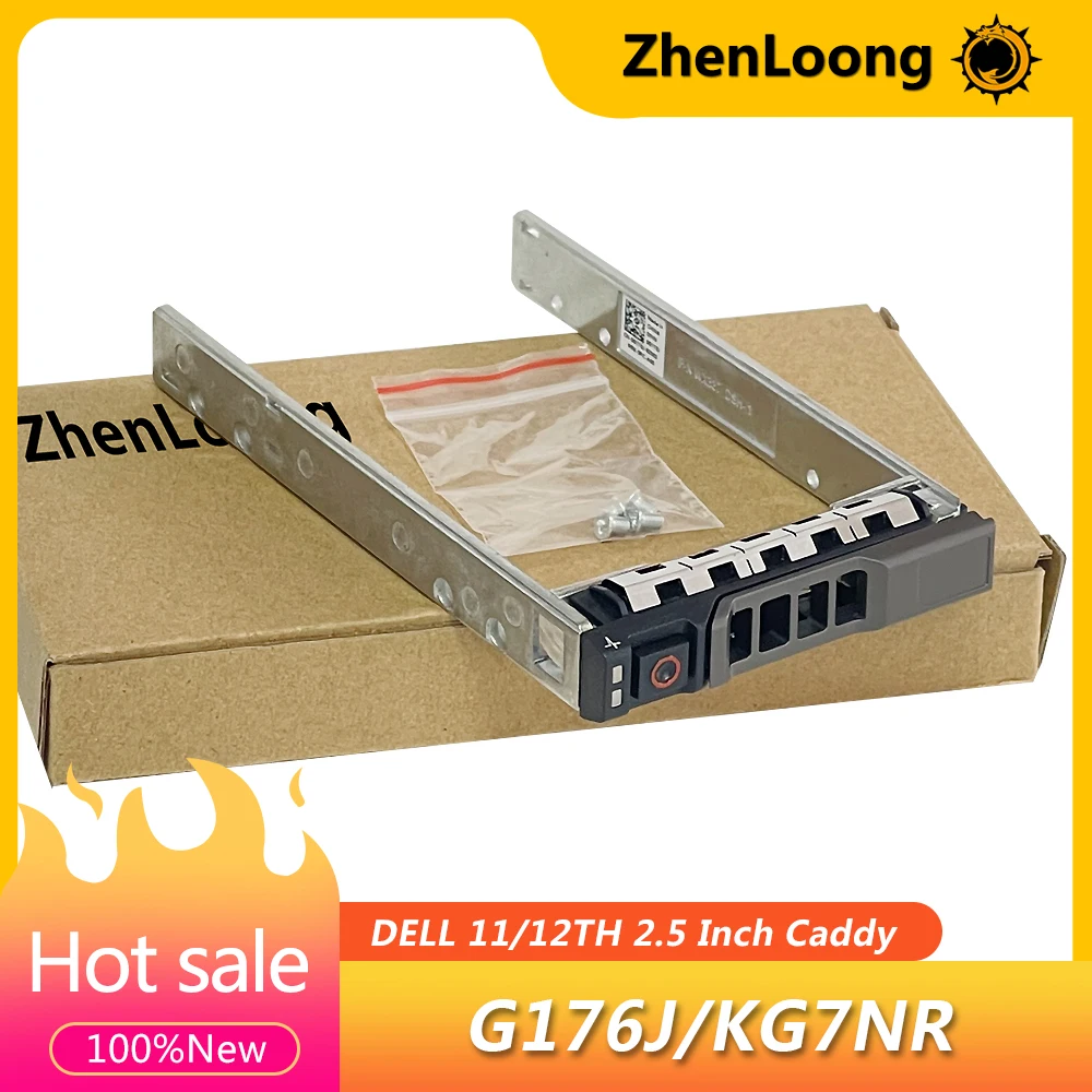 ZhenLoong G176J KG7NR G281D hot-swap SAS/SATA Hard Drive Server Tray 2.5" For R510 R520 R610 R620 R710 R720 Hdd Caddy screws