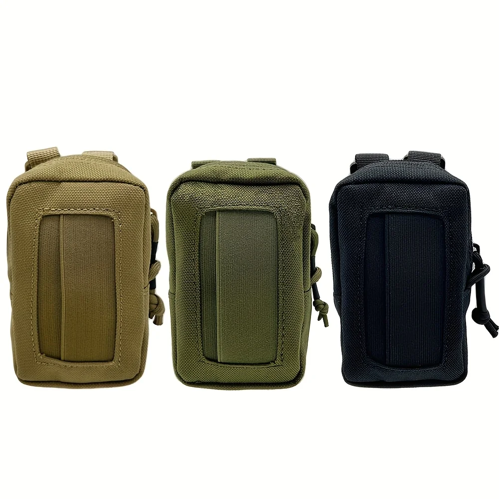 Bolsa para guantes desechable de nailon con cierre de cremallera, funda para guantes de caza táctica adecuada para actividades al aire libre de primeros auxilios