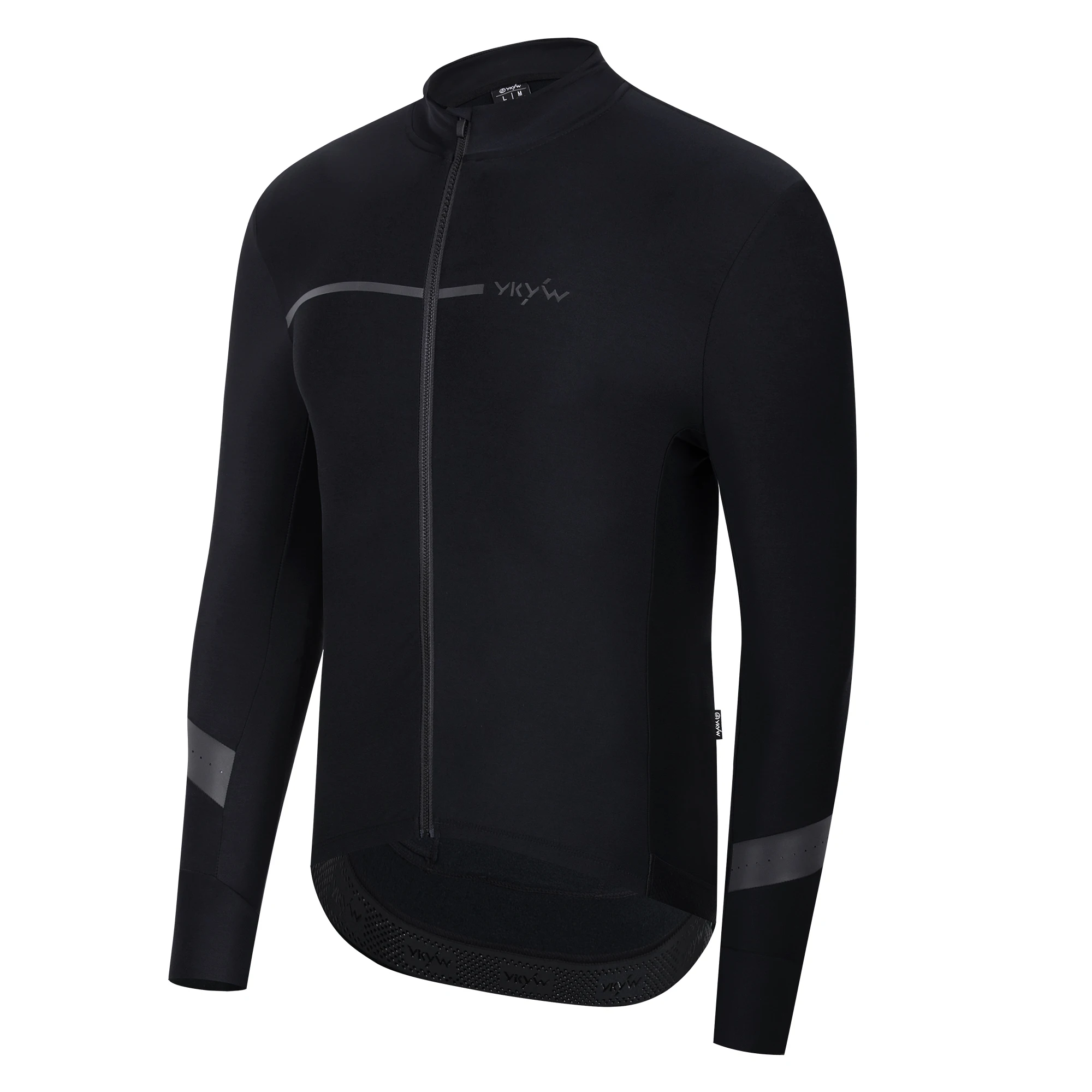 YKYWBIKE Herren-Radsportbekleidung Winter 10-20 ° C Fahrrad-Sets Rennrad-Latzhose Anzug Langarm-Radtrikot Kleidung – Detail 4