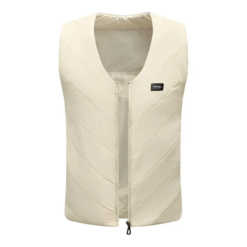 سترة ساخنة الخامس الرقبة الرجال النساء الشتاء التدفئة الكهربائية الذكية درجة حرارة ثابتة التدفئة الكهربائية الملابس مادة النايلون #1