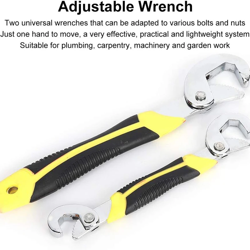 

6-32mm Adjustable Open-end Wrench, Multifunctional Pipe Clamp Adjustable Wrench, Suitable for Home Bathroom Maintenance