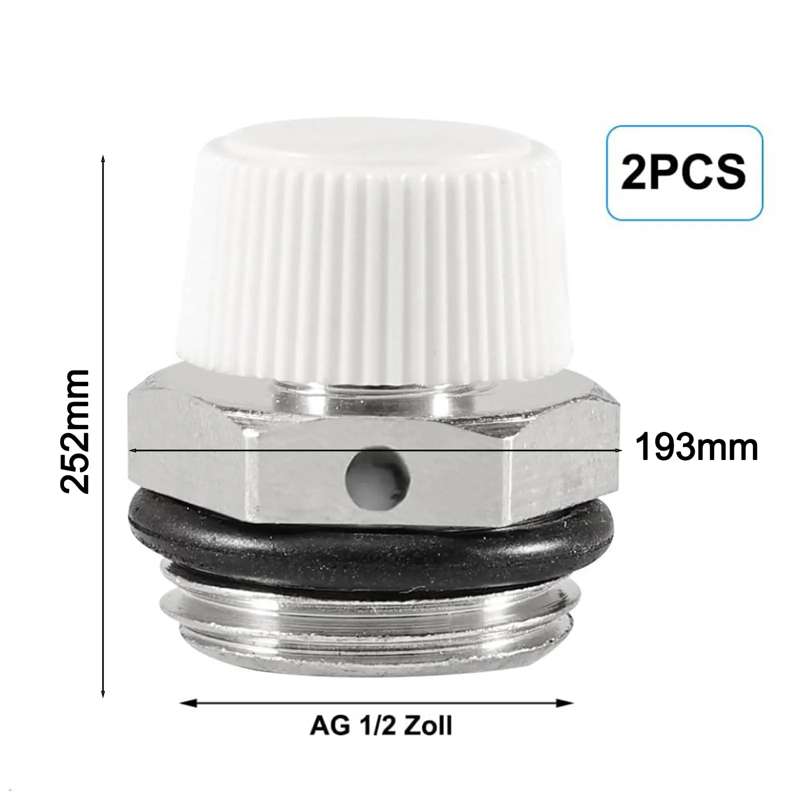 Double Pack For Radiator Air Release Valves for Heating Systems Automatic Bleeder Valves for Maintaining Heating Efficiency