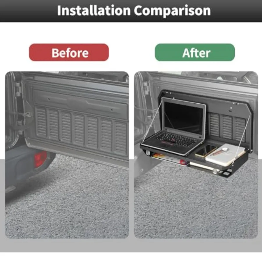 طاولة الباب الخلفي مناسبة لـ Wrangler 20072018 JK JKU 20182024 JL JLU رف تخزين خلفي قابل للطي رف تخزين لوحة مولي #3