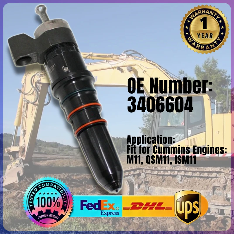 High Quality Fuel Injector 3406604 for Cummins Engine M11 QSM11 ISM11