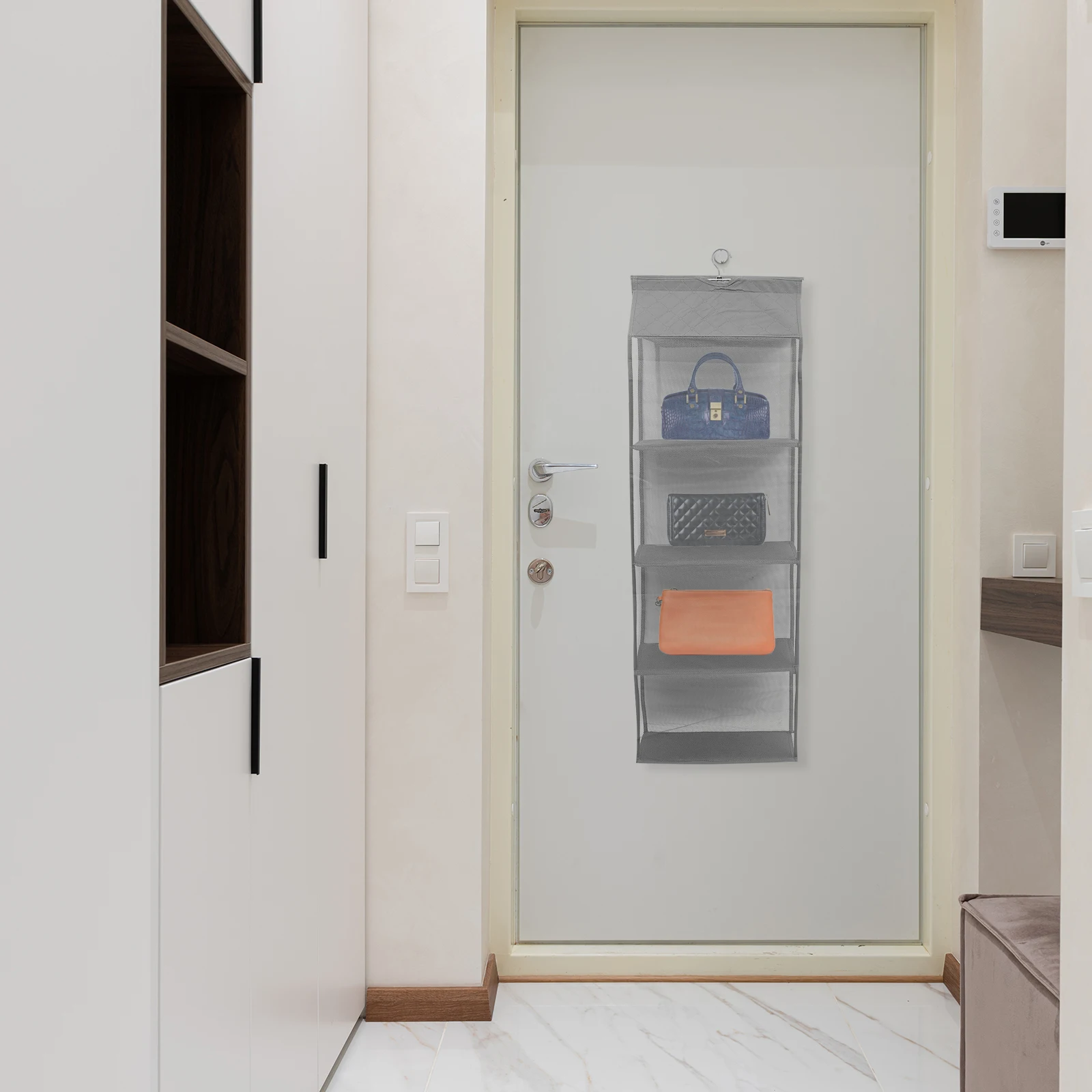 

Dust Proof Storage Hanging Container Wall ganizing Bags Gray Strong Capacity Wall Hanging Storage Bag Lightweight