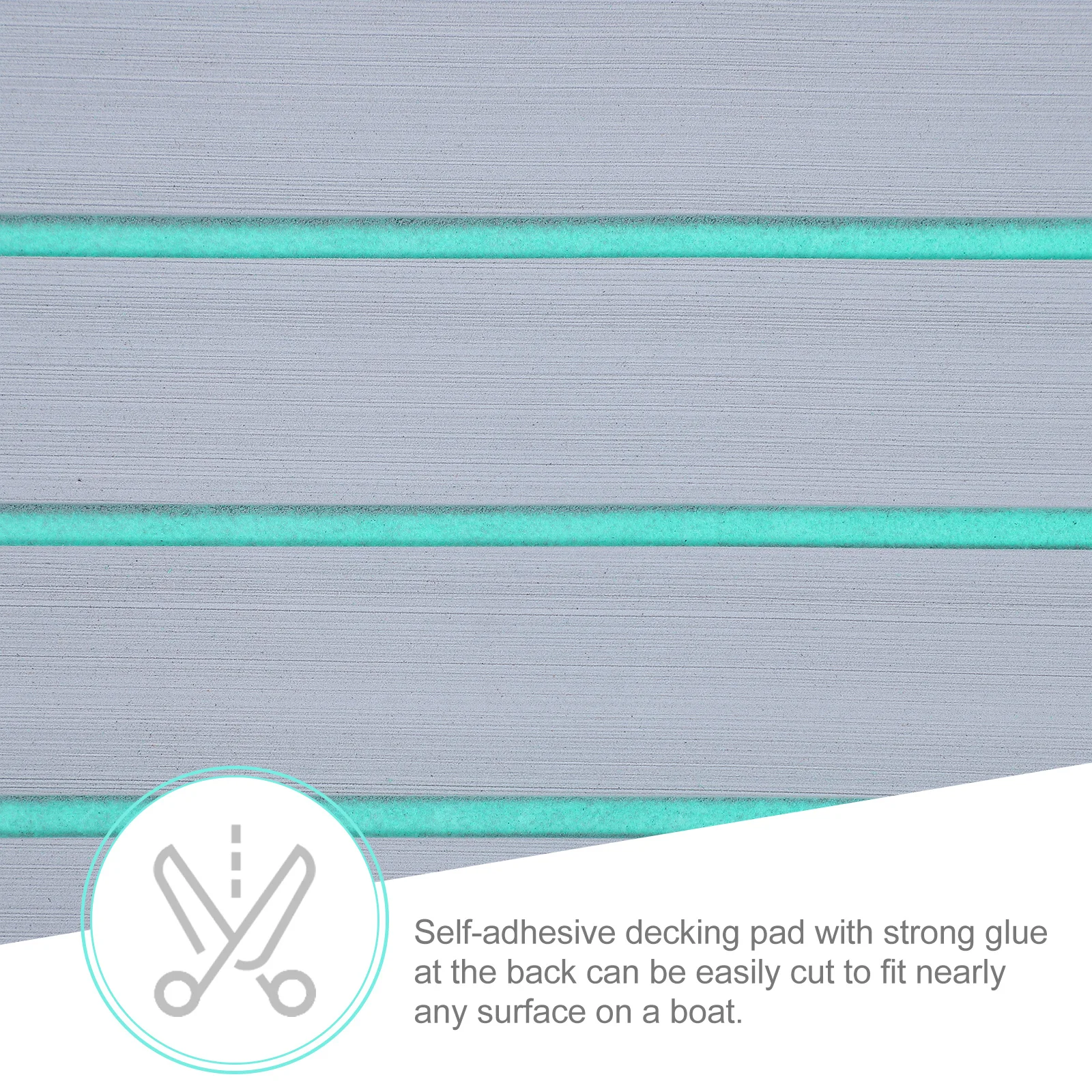 

1 Roll Eva Anti-Skid Synthetic Teak Boat Deck Mat Self-Adhesive Yacht Cushion Heat Resistant Sewage Proof Boat Deck Mat