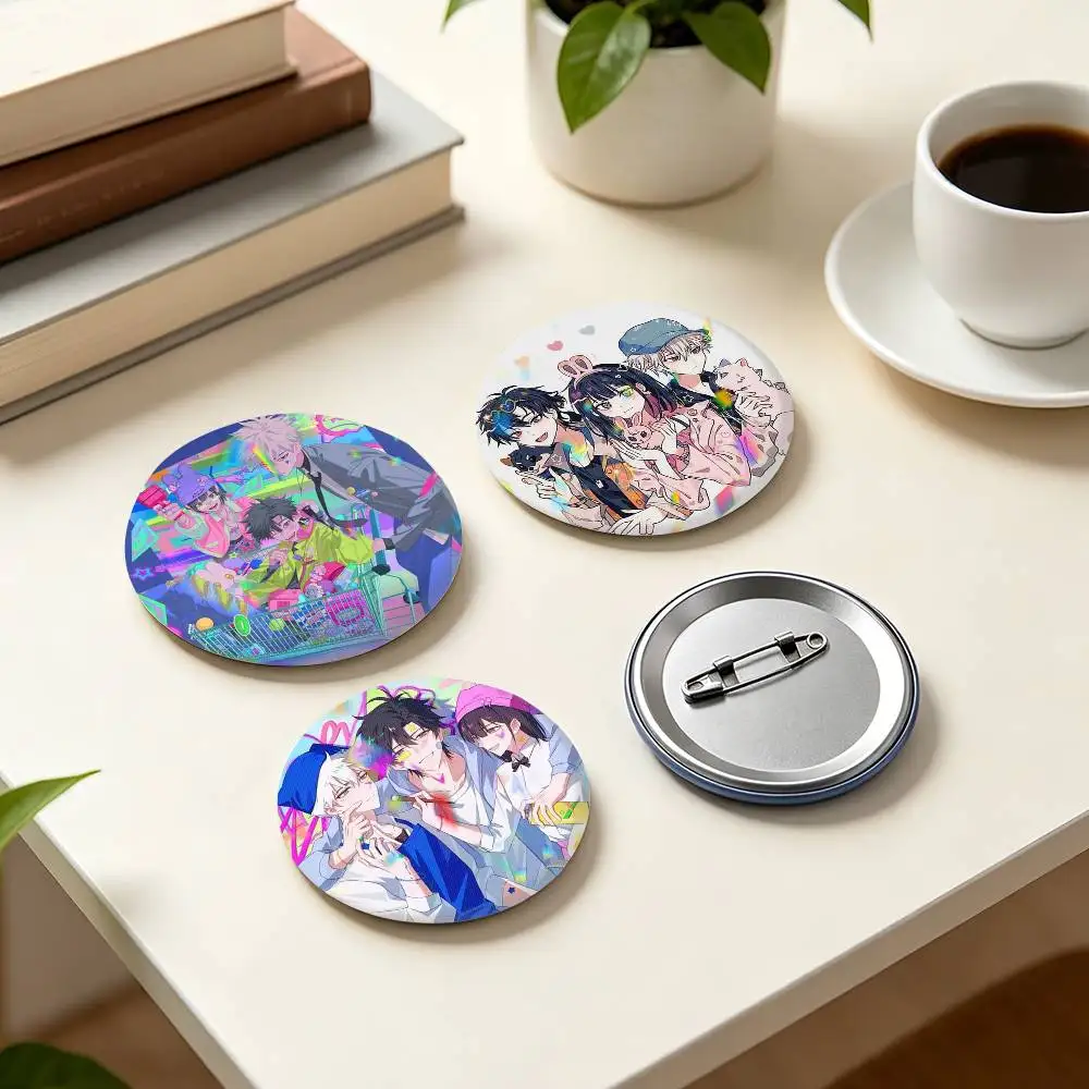 Heartwarming Animated Series L-Link C-Click  25mm 32mm 44mm 58mm 75mm Brooches Badges Pins for Accessories Gift