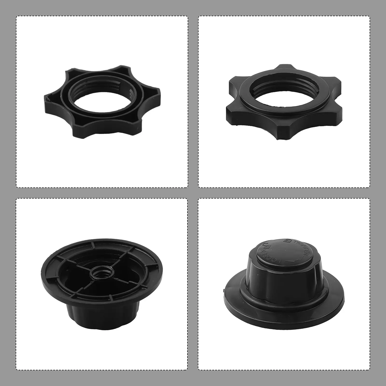 4Pcs Black Plastic Electric Fan Nut Cover 59mm Outer Diameter Fixed Lid For Ceiling Fan Mounting Replacement Accessories
