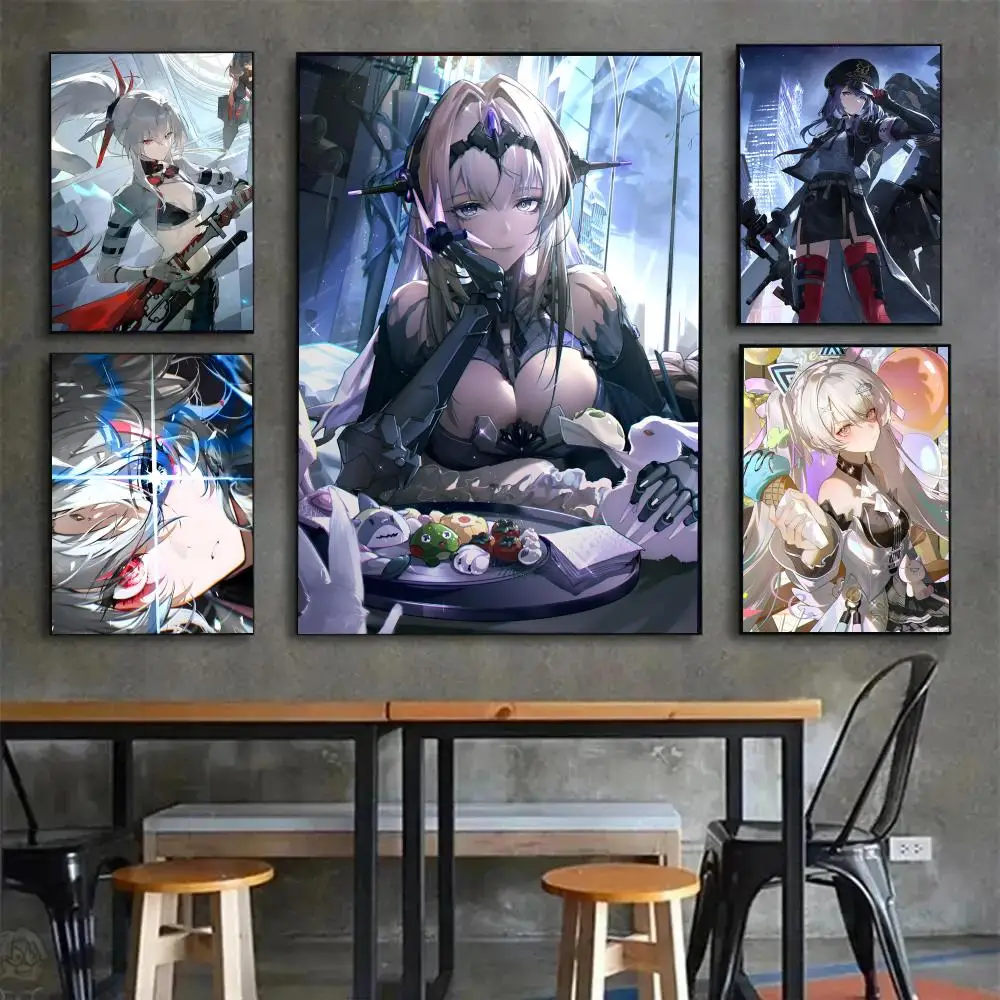 Anime P-Punishing Gray R-Raven Poster Poster Painting Wall Art Mural for Living Room Home Decor and Gifts