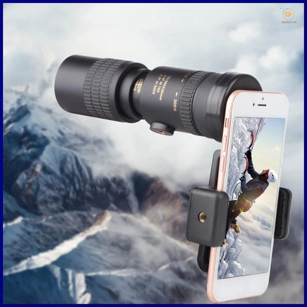 10-300x40 Zoom Telescoop HD 4K Draagbare Sterke Verrekijker Lange afstand Professionele Monoculaire - Prisma's Voor Jacht Camping