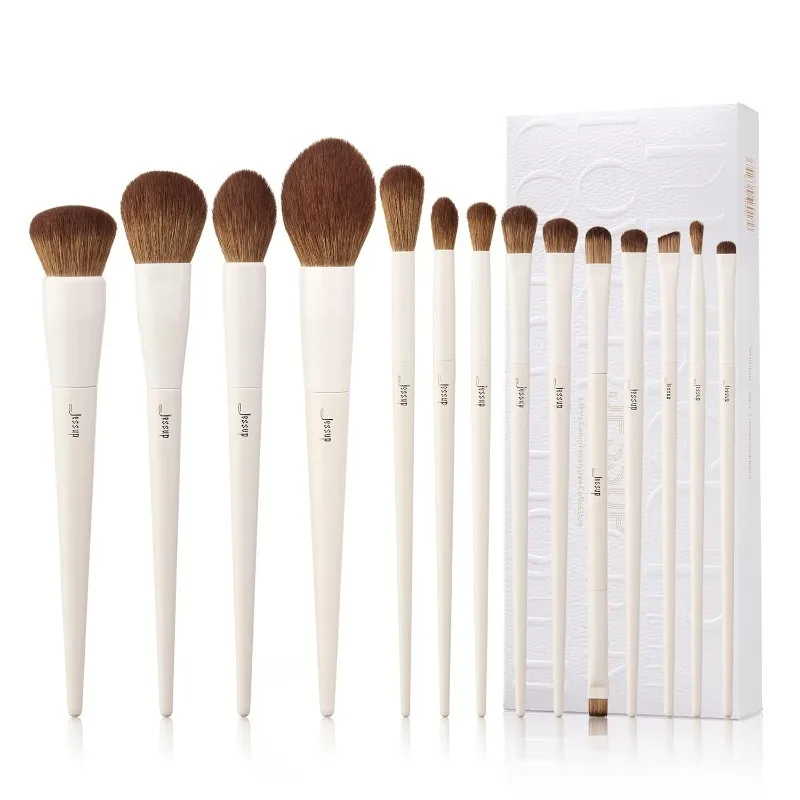 Makeup Brushes 14Pcs Makeup Brush Set Premium Synthetic Powder Foundation Contour Blush Concealer Eye