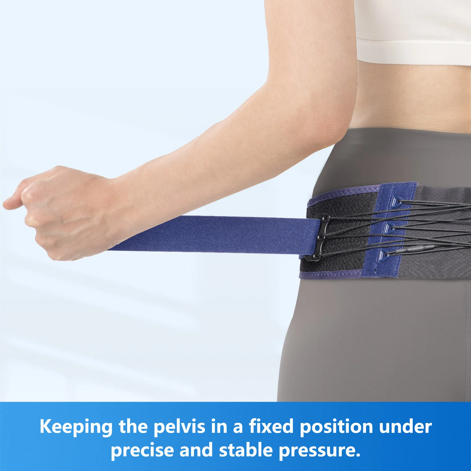 VELPEAU Pelvic Support Belt Ajustable for Sciatica Lumbar Pain Relief Tailbone Protector Sacroiliac Joint Support for Women