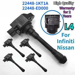 1Pcs 22448-ED000 22448-1KT1A 22448JA00A 22448JA00C Car Ignition Coil for Infiniti Nissan Altima Frontier Rogue Sentra Versa L4