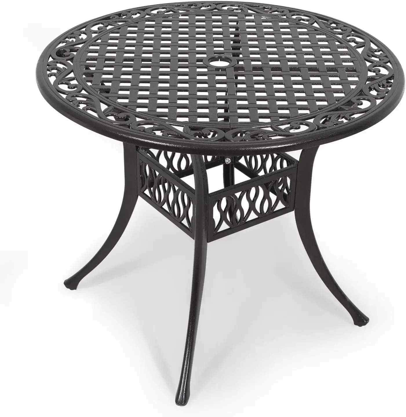 [Best Seller!]5 Piece Outdoor Patio Bistro Set,35" Bistro Dining Table and 4 Backyard Garden Chairs, Furniture Set for Kitchen,