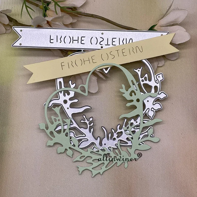 

Banner flowers leaf love Metal Cutting Dies Stencils For DIY Scrapbooking Decorative Embossing Handcraft Die Cutting Template