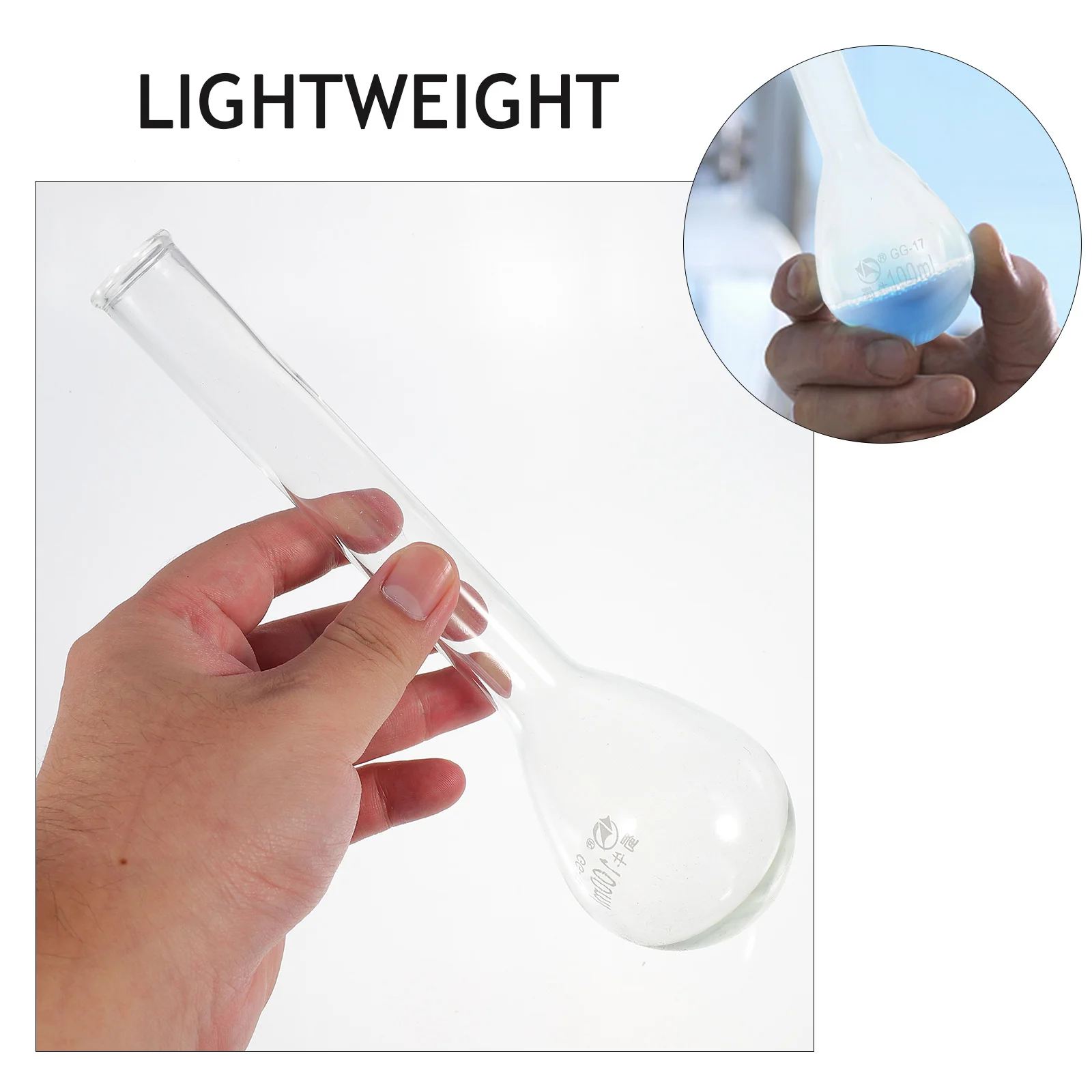 

Transparent 100ml Nitrogen Flask High Borosilicate Glass No Bubbles Burrs Easy to Use for Chemistry Class Glass Flask