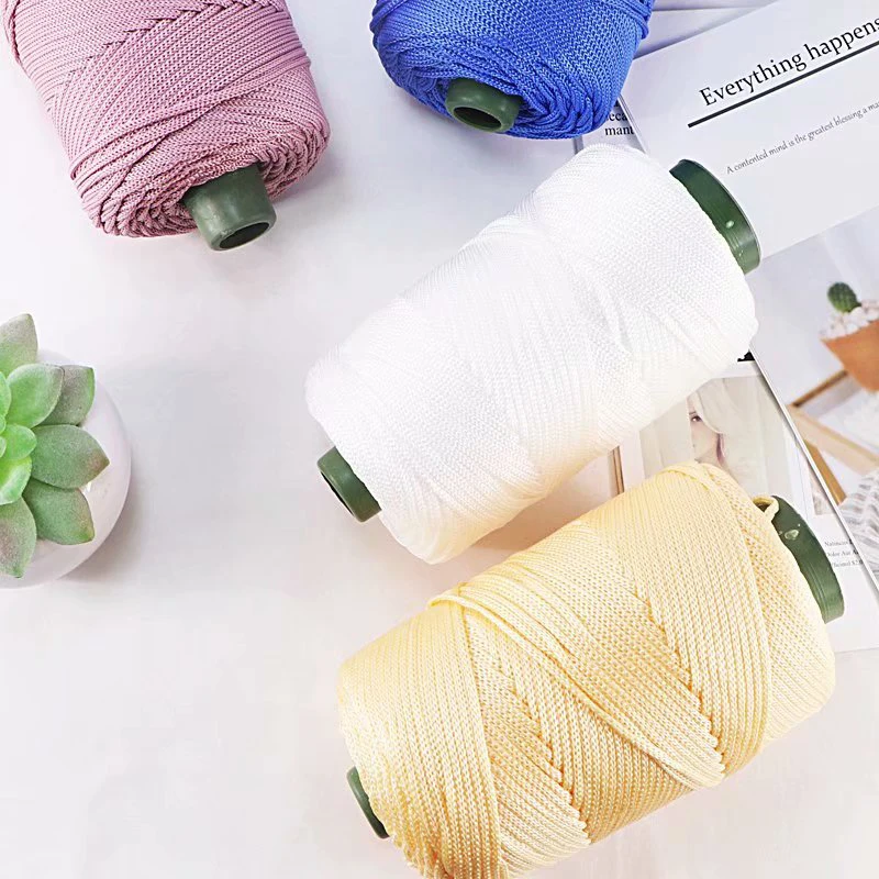 250 G/PC Summer Light Viscose Ice Rope Sun Hat Handwoven Diy Hook Cushion Hollow Bright Yarn For Crochet Crochet Bag Hat Shoes