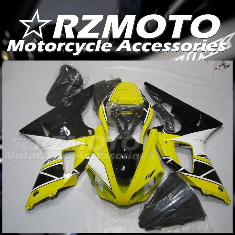 4 regalos nuevo ABS Kit completo de carenados de motocicleta apto para YAMAHA R1 2000 2001 00 01 personalizado amarillo negro blanco