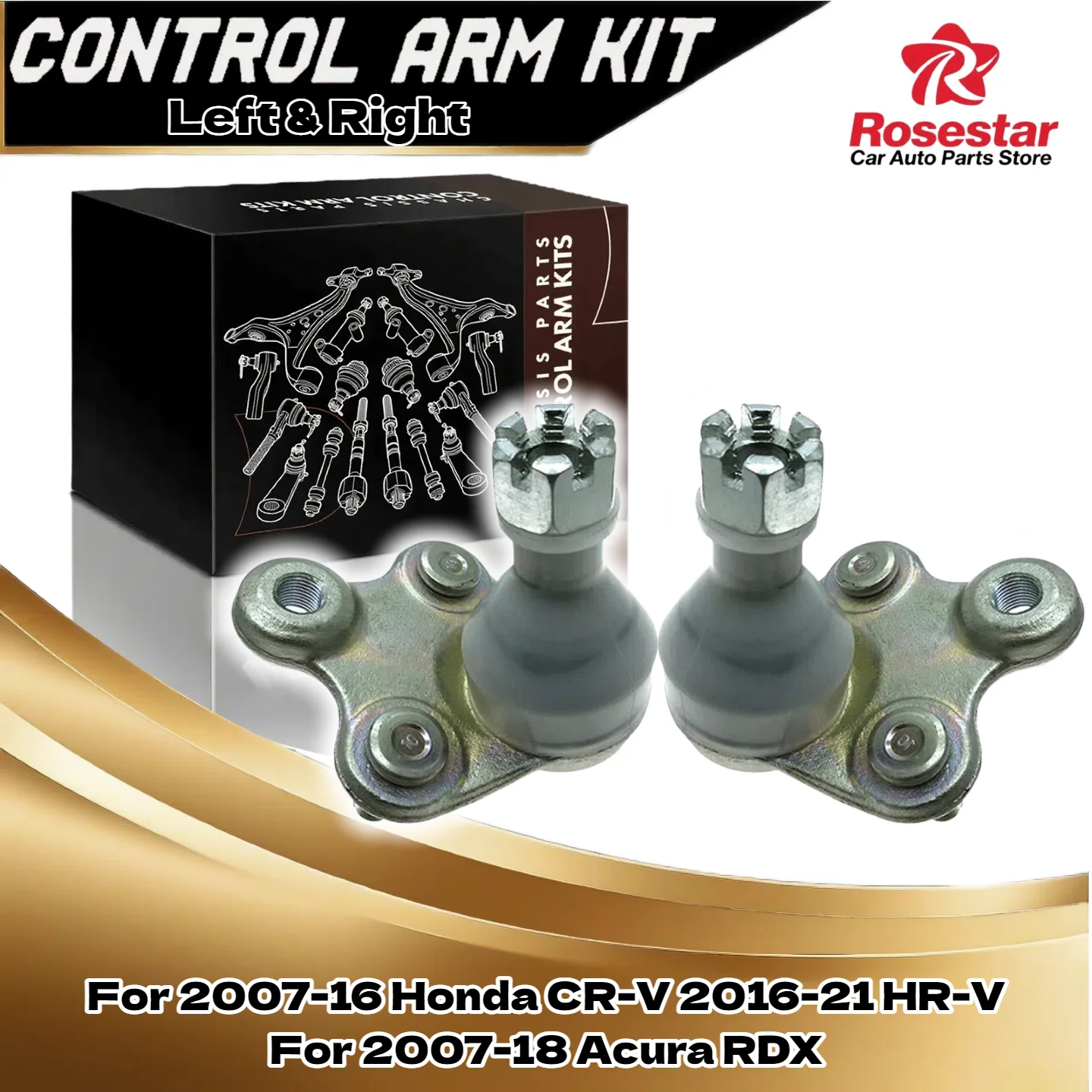 

2PCS Front Lower Ball Joints Fits 2007-16 Honda CR-V 16-21 HR-V 07-18 Acura RDX 51220-SWN-H01, 51220-STK-A01