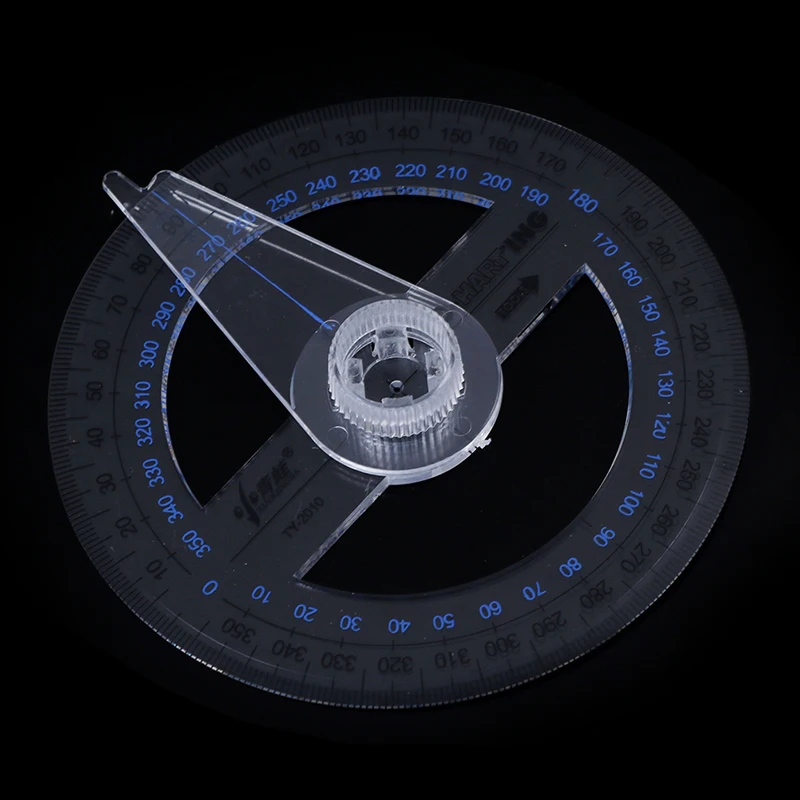 Rapporteur circulaire portable, règle de mesure, résistant à 360, outil de proximité, règle géométrique pour l\'architecture scolaire