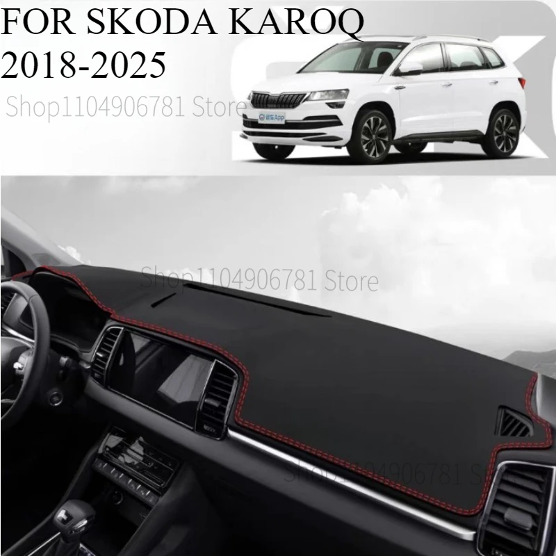 

Для SKODA KAROQ 2018-2025 автомобильный коврик для приборной панели, коврик для приборной панели, козырек от солнца, чехол для приборной панели, аксессуары для ковров