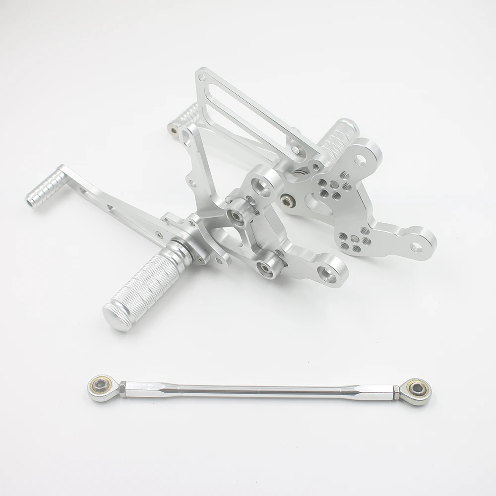 Aluminium Motorcycle Modification Pedal Motorbike Conversion Footrest For CBR400RR NC29 Silver